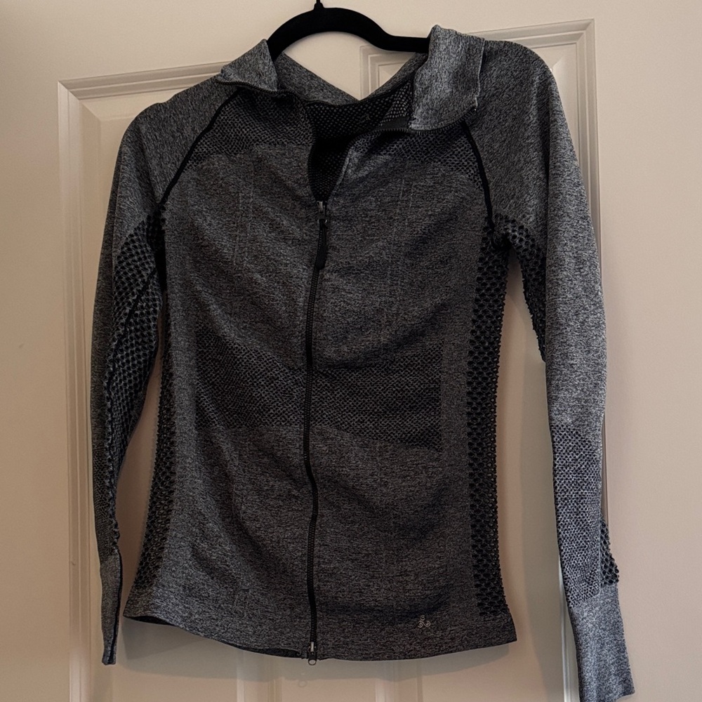 Gray Full-Zip Athletic Jacket